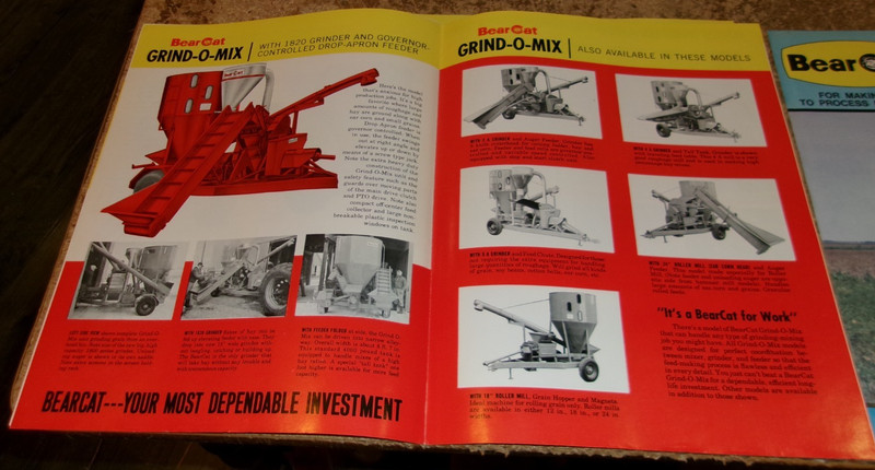 3-lot 1960's-70's bearcat grinder/mixer brochures in good shape used gallery
