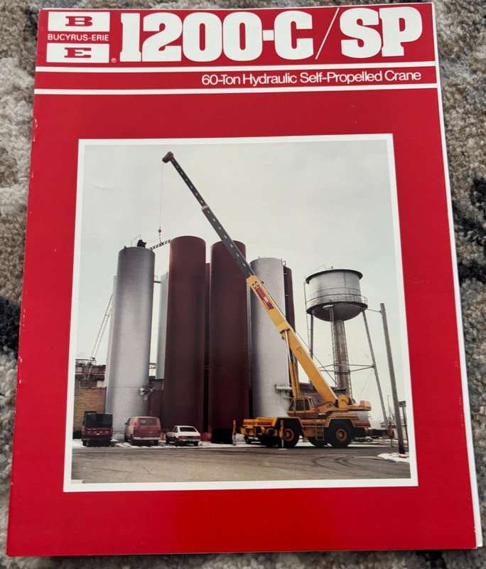 Bucyrus Erie 1200-C SP Hydraulic Self Propelled Crane Brochure AMIL25
