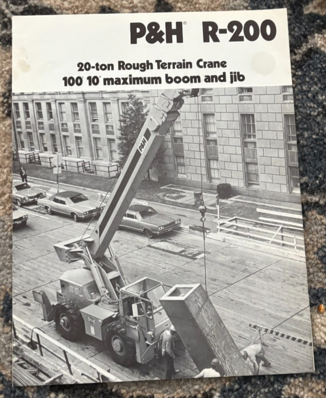 P&H Harnischfeger R-200 Rough Terrain Hydraulic Crane Brochure AMIL25