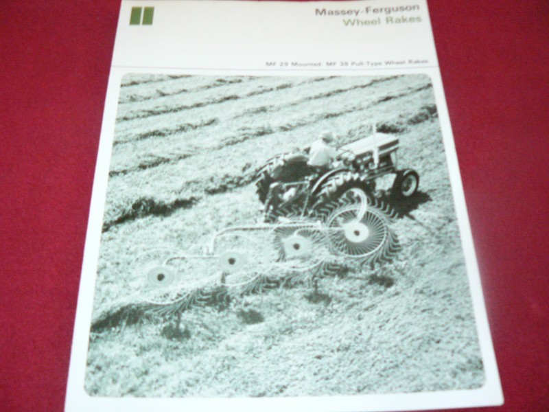 Massey Ferguson 29 39 Wheel Rakes Dealer’s Brochure 386/366-35-1