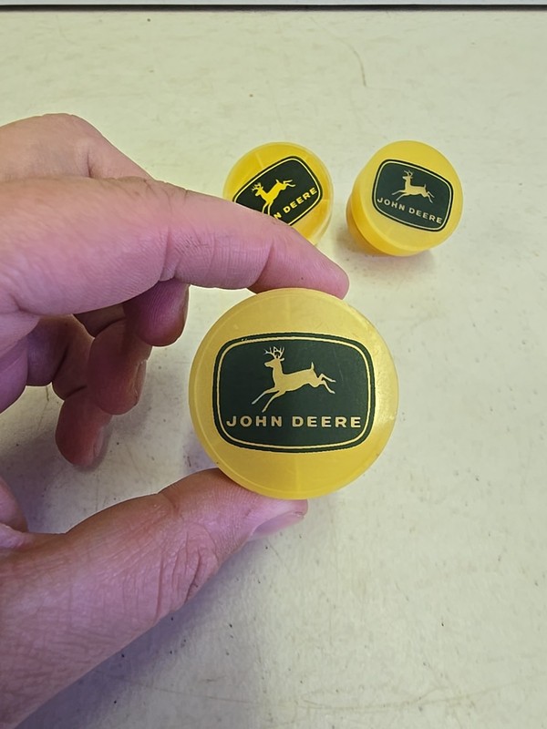 Vintage John Deere Advertising 4 Leg Deere Logo Night Light Lot Of 3 - READ gallery