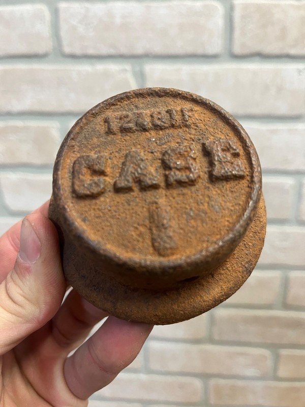 Original Case Tractor Implement Cast Iron Thread-On Cap Grease Dust Cover