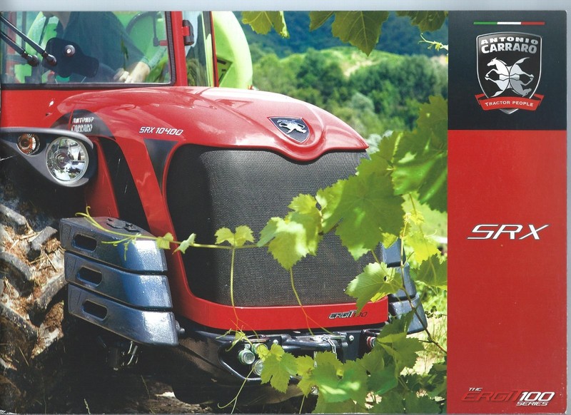 Farm Tractor Brochure – Antonio Carraro – SRX 8400 9800 10400 – 2011 (F6107)