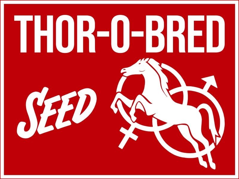 Thor O Bred Seed NEW Metal Sign 18×24″ USA STEEL XL Size
