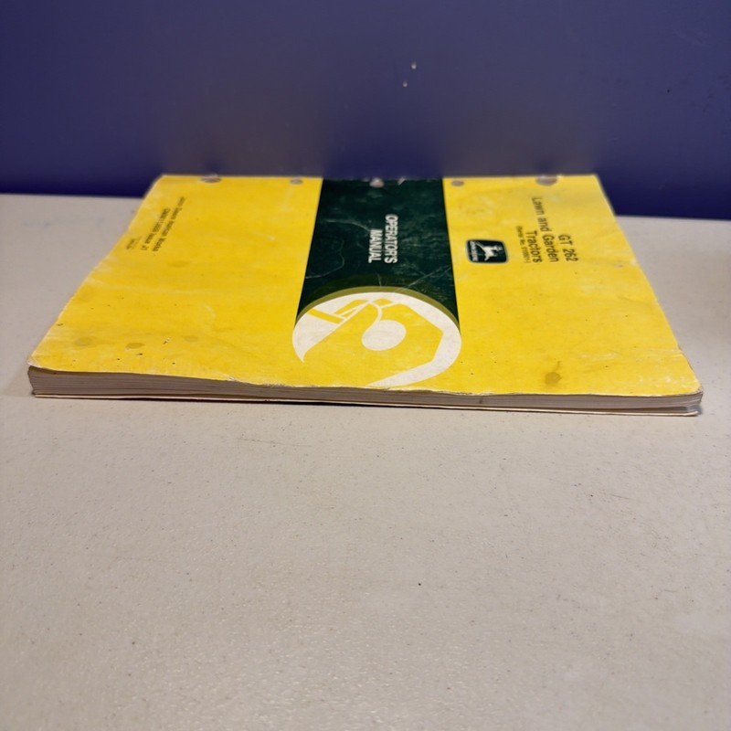 JOHN DEERE - GT262 Lawn and Garden Tractors Operators Manual OMM113559 J1 gallery
