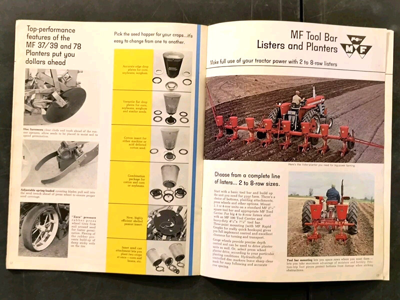 1967 Massey Ferguson Planter Dealer Sales Brochure Manual Catalog gallery