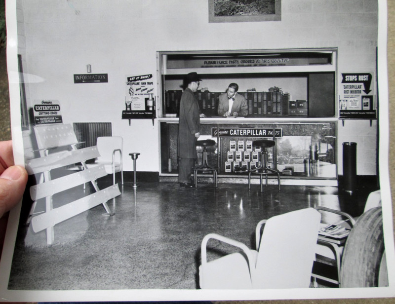 Caterpillar Tractor Co. 8″ x 10″ Photo Parts Counter Unknown Location B 1950’s