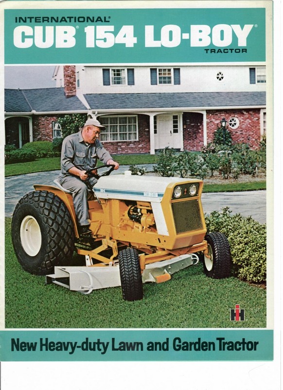 International Cub 154 Lo-Boy Lawn Tractor Advertising Brochure
