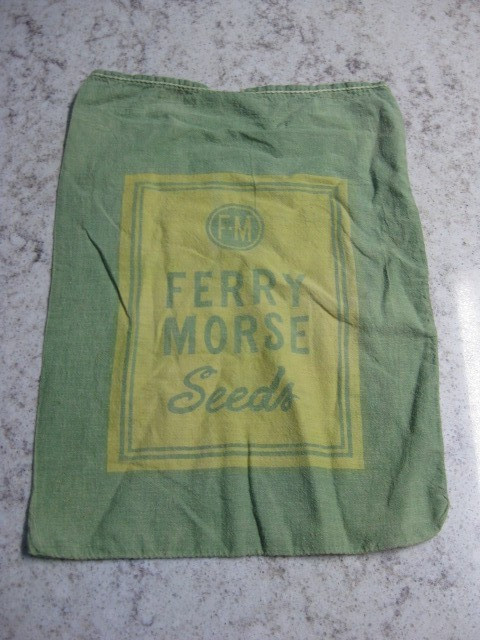 VINTAGE FERRY-MORSE SEEDS SAN FRANCISCO DETROIT SEED BAG 12 1/2″ x 17 1/4″