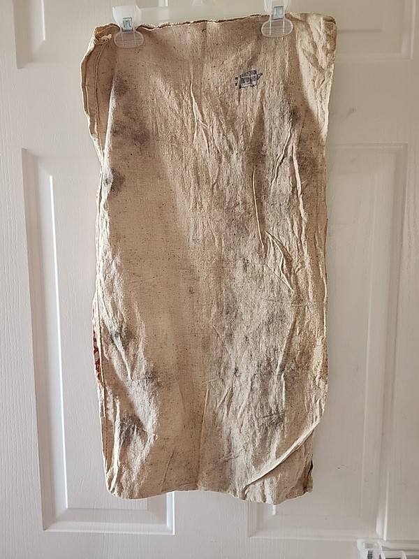 Vintage Earl May Maygold Cloth Seed Sack Bag Shenandoah Iowa Farm Adv gallery