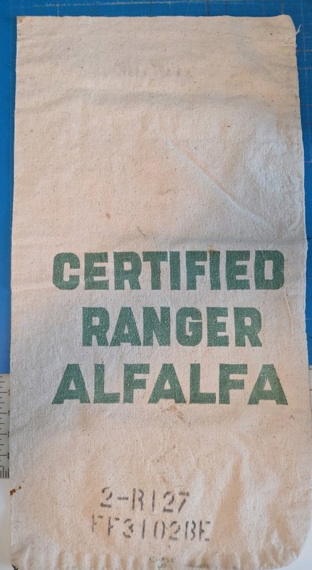 Vintage Certified Ranger Alfalfa Seed Bag