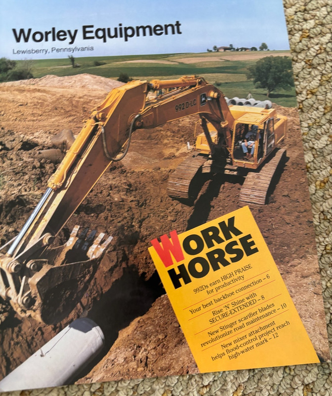 John Deere Industrial Equipment Magazine Worley For Sept 1993 Brochure CWPA26