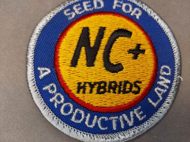 Vintage Embroidered Patch NC+ Hybrids Logo Seed For A Productive Land Farming gallery