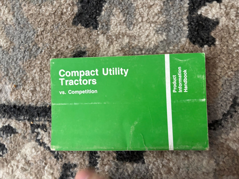 John Deere Compact Utility Tractors Vs. Completion For 1991 Brochure AMIL26