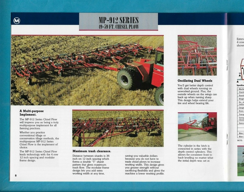 MORRIS 9000/8900 CULTIVATORS MP-912 & MAGNUM 11 CHISEL PLOWS 10 PAGE BROCHURE gallery