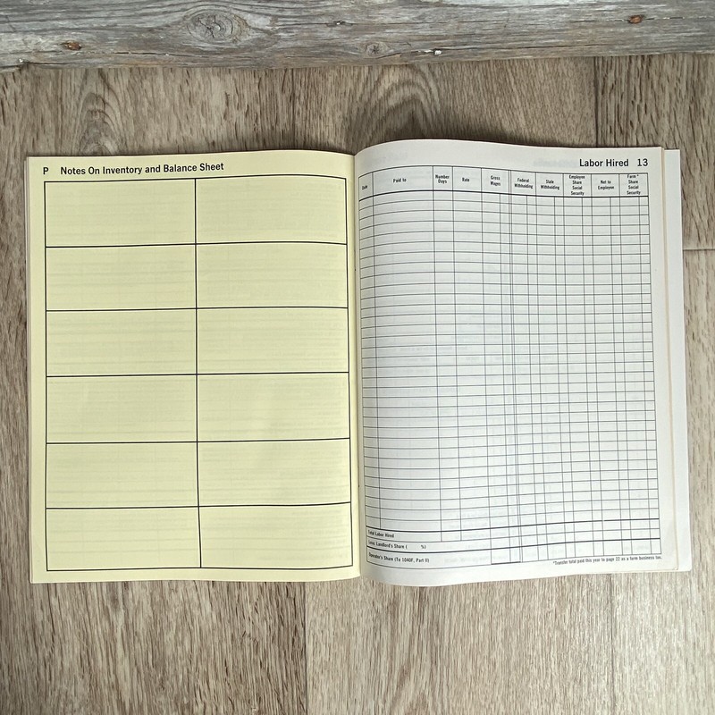 Unused Farm Accounting Record Book Standard Oil 1972 Income & Expense, Taxes gallery