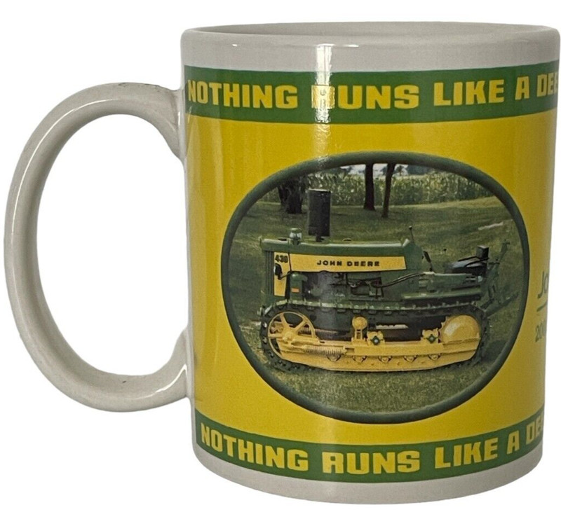 John Deere Mug 2004 Collectors Series no. 31151 Coffee Cup Tractor Deer 3.25" gallery