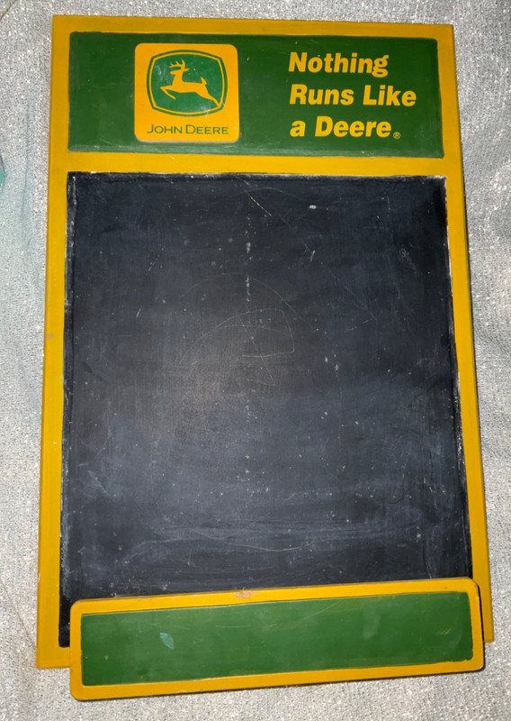 John Deere Chalkboard “Nothing Runs Like a Deere” Wood Wall Hanging 17″ x 11″