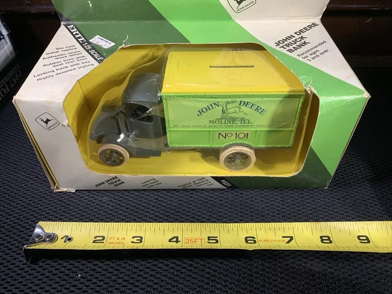 John Deere Truck Bank # 101 Vintage car model Part # 531-1 HEO made in Korea gallery