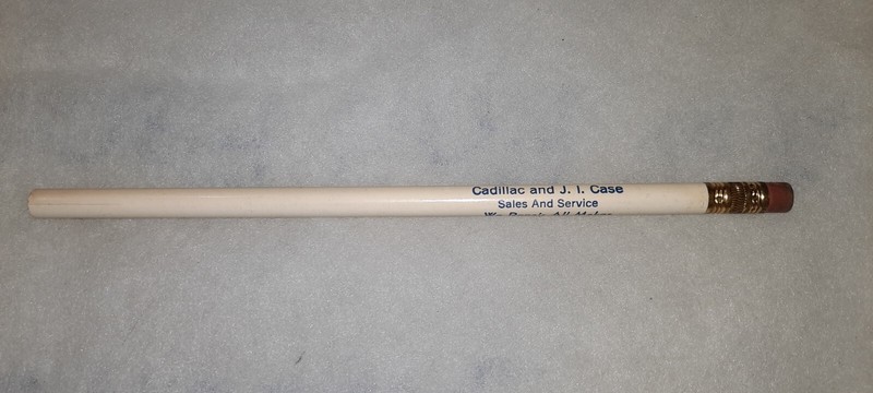 "Wardell CHEVROLET Co.*CADILLAC & J. I. CASE*Ph. 262 Oelwein, Ia." Unused Pencil gallery