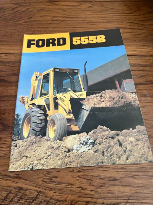 Ford Tractor 555B Backhoe Loader Loaders Brochure AMIL22