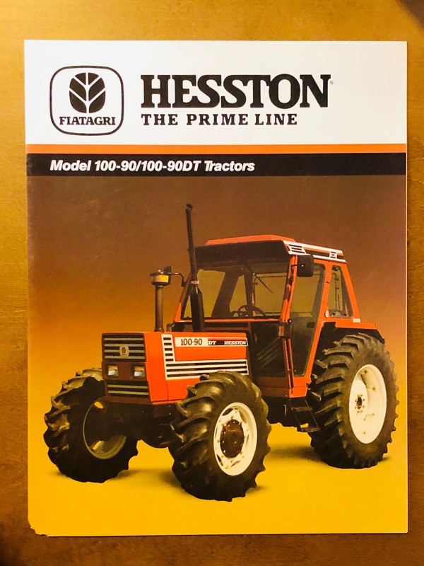 1988 FIATAGRI HESSTON THE PRIME LINE 100-90/100-90DT Tractors Brochure