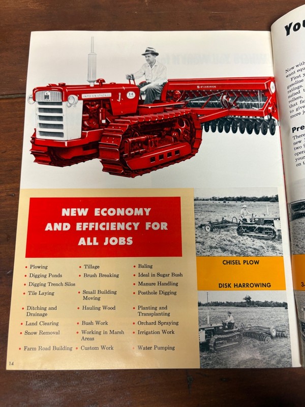Original International Harvester Farm Crawlers Sales Brochure T-4 T-5 TD-5 gallery