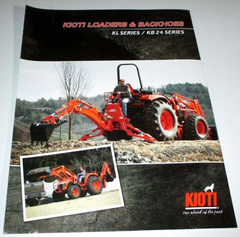 *Kioti Tractor KL Series Loaders & KB24 Series Backhoes Sales Brochure 4/12