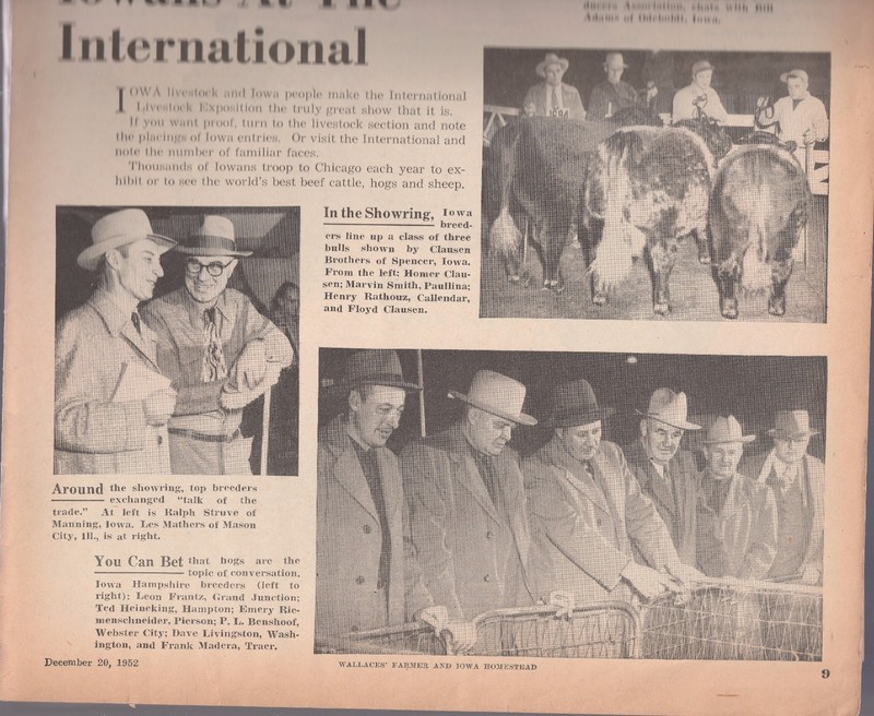 WALLACES' FARMER AND IOWA HOMESTEAD NEWSPAPE, DEC.20,1952 gallery