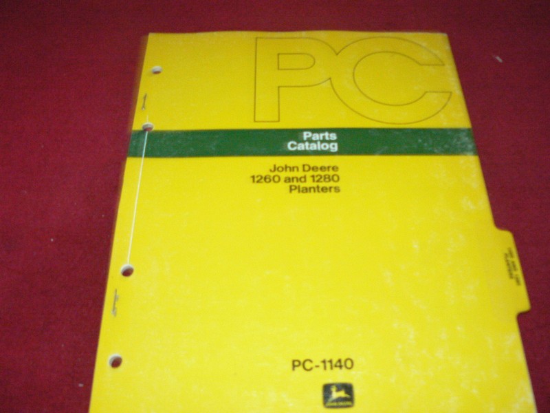 John Deere 1260 1280 Planter Dealer’s Parts Book