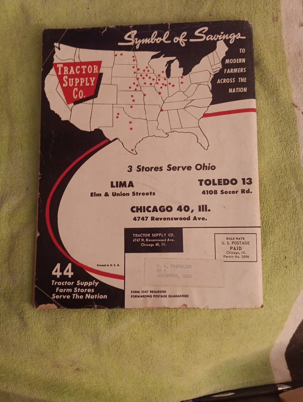 1960 Tractor SUPPLY COMPANY PART GUIDE Blue BOOK Agricultural Machinery Magazine gallery