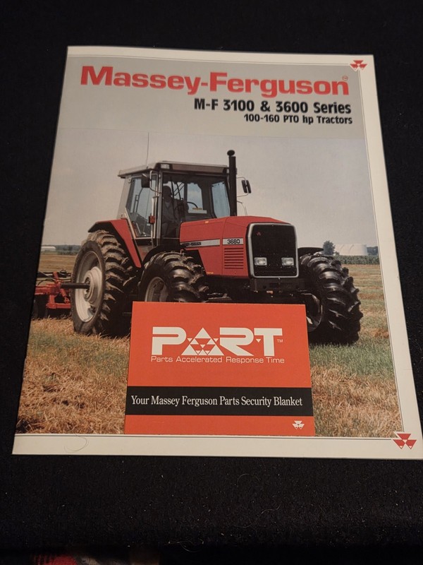 1992 Massey-Ferguson M-F 3100 3600 Series Tractor Brochure 3120 3140 3660 3680