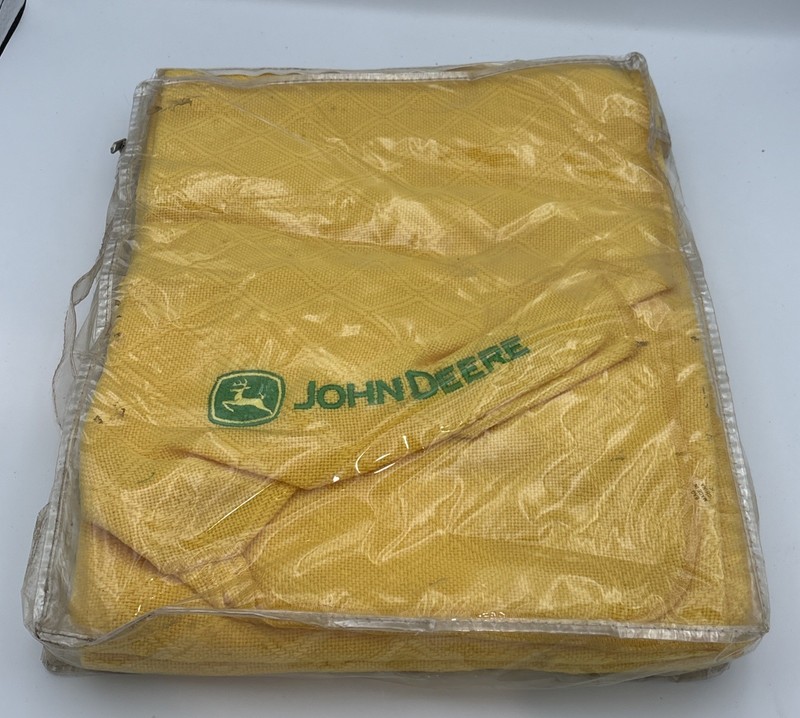 John Deere Faribault Mills Inego Vintage Throw Blanket Rare Yellow JD NEW JDCA6Y