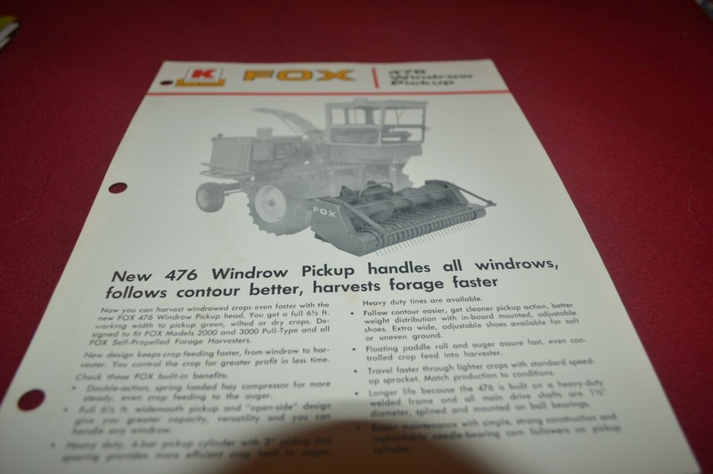 Fox River Tractor 660 Forage Blower Dealer’s Brochure AMIL15