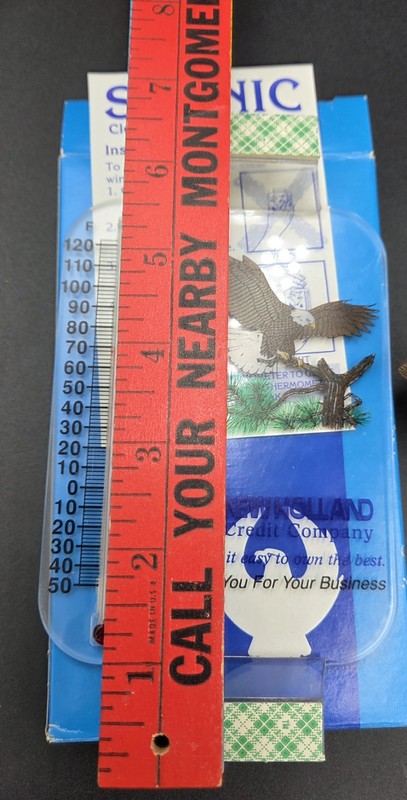Vintageb New Holland Credit Advertisement Window Thermometer Eagle New In Box gallery