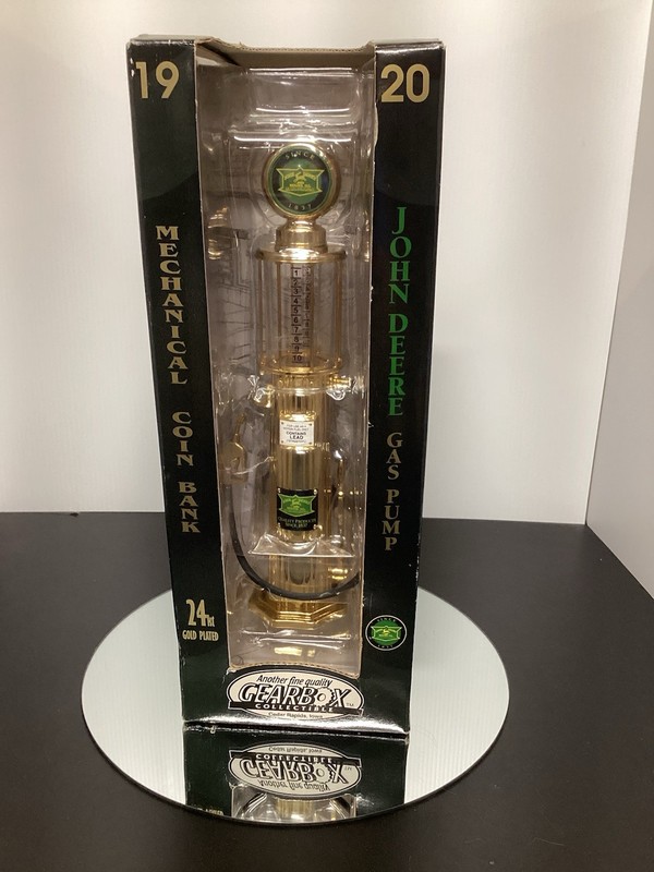 John Deere Limited Edition 1920’s Mechanical Coin Bank Gas Pump