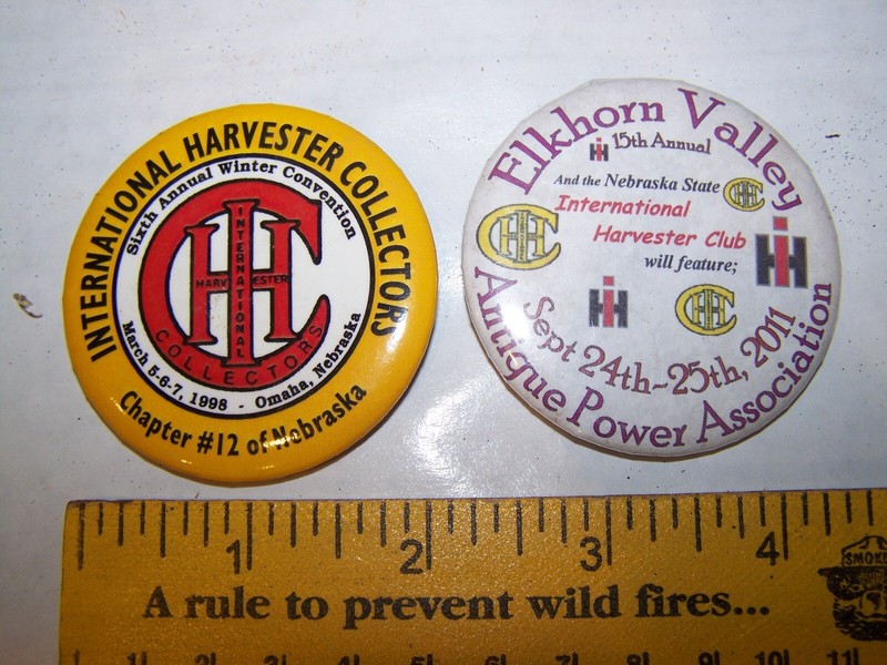 Lot of 2 1998 and 2011 IHC International Harvester Collectors Pin Convention NE