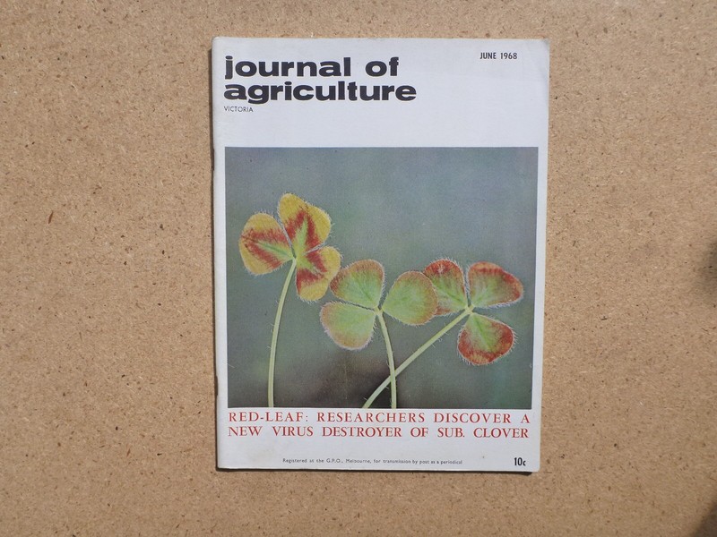 JOURNAL OF AGRICULTURE VICTORIA PUBLICATION- JUNE 1968