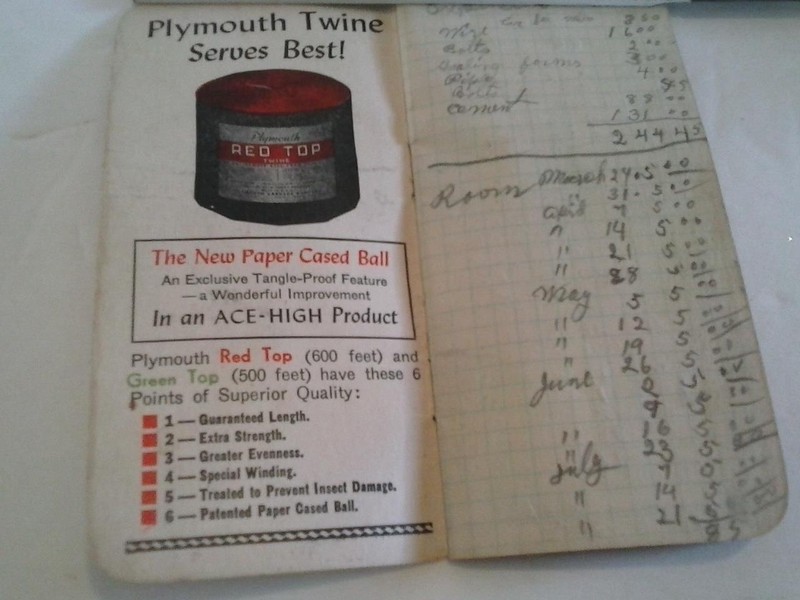 Plymouth Cordage Twine Memorandum Book 1940 41 Calendar Plymouth MASS Vintage gallery