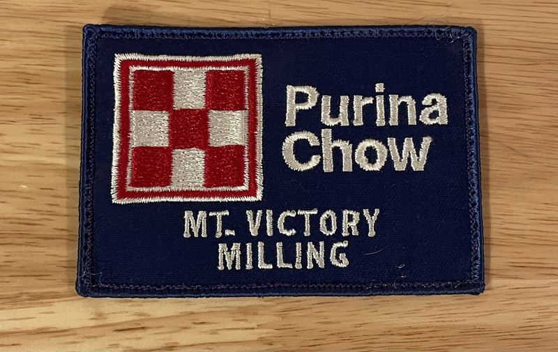 Vintage Employee Patch Purina Chow MT. VICTORY MILLING