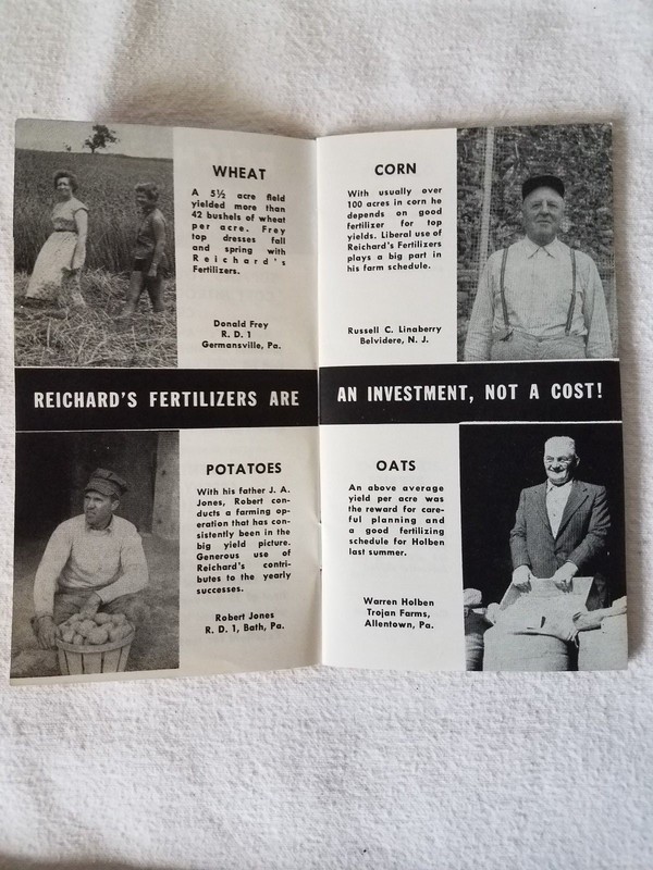 VTG. REICHARD'S FERTILIZERS ADVERTISING FARMERS MEMO BOOK ALLENTOWN, PA gallery
