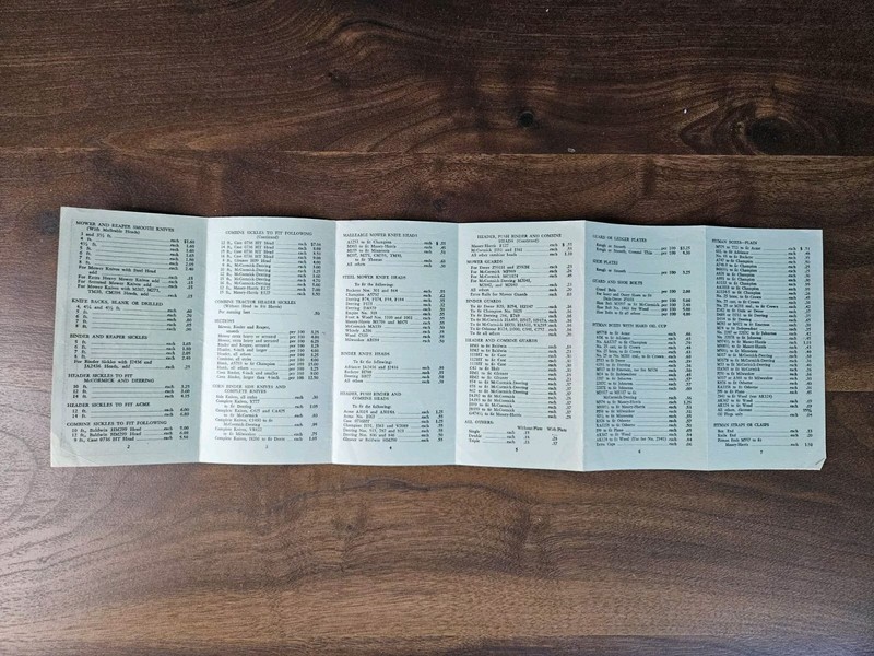 Antique 1934 Dealers Price List Brochure Beck Supply Company Columbus Ohio gallery