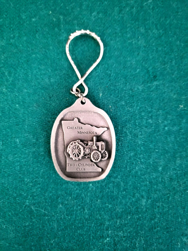 Vintage Pewter Key Chain Two-Cylinder Club Limited Edition Ser. #060 Spec Cast
