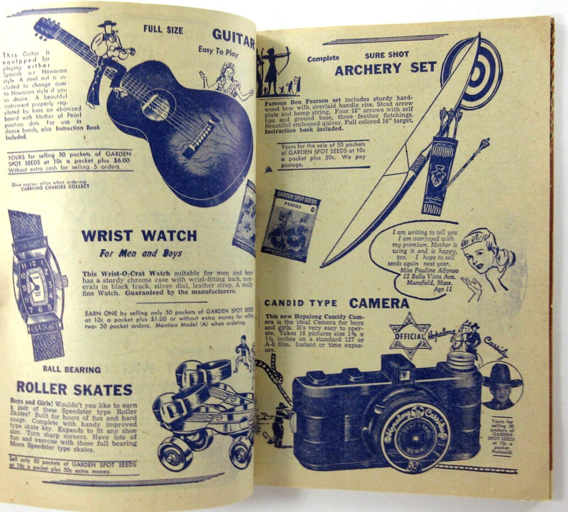 Vintage Garden Spot Seed Catalog Sales Prizes Toys Garden Almanac Lancaster 1955 gallery