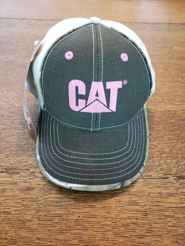 Womens Pink CAT Caterpillar Realtree AP Camo Cap with Adjustable Strap -NWT