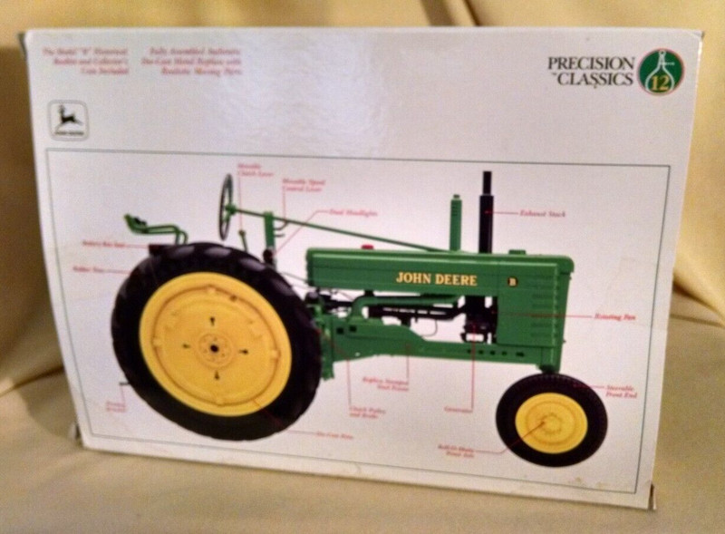 JOHN DEERE TRACTOR B PRECISION CLASSICS #12 NO 5107 1:16 1997 COIN BOOKLET CLIP. gallery