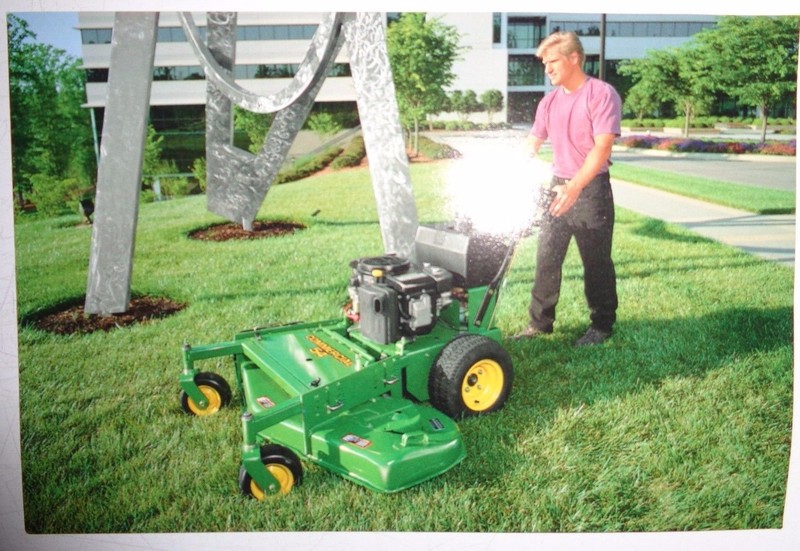 *John Deere Dealers 54″ Commercial Walk-Behind Mower Postcard New Old Stock!1997