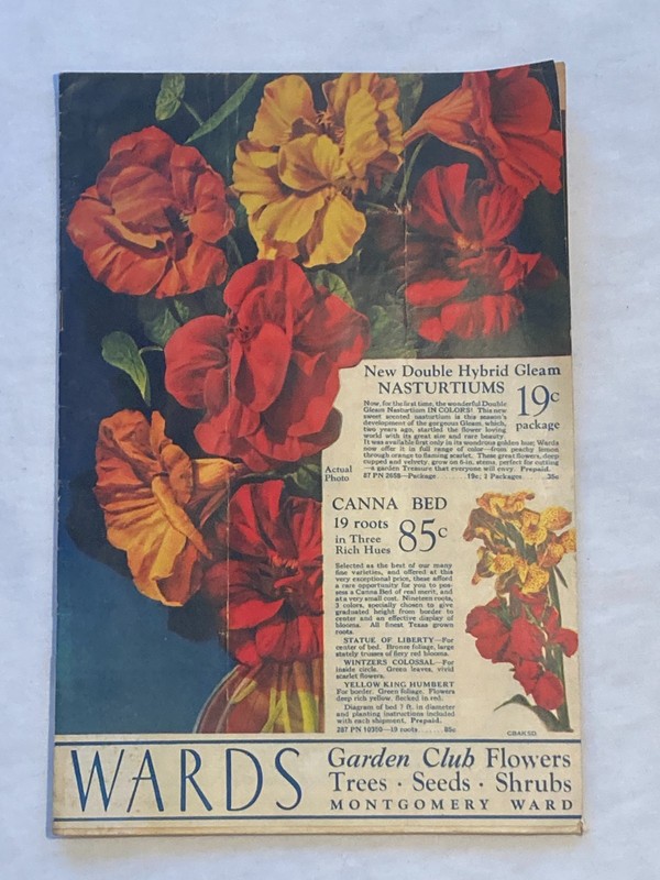 1935 Wards Garden Club Flowers Trees Seeds Shrubs Catalog Montgomery Ward
