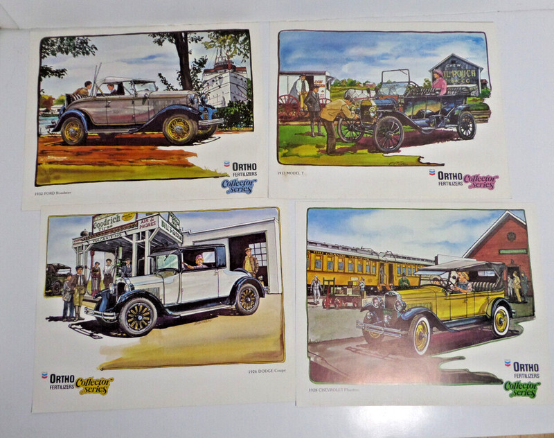 4x Ortho fertilizers collector series car pictures