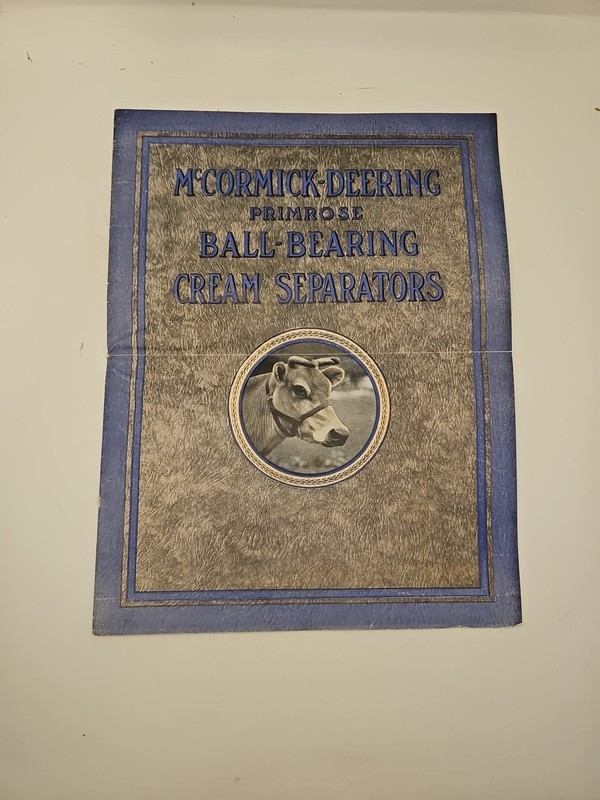 IHC Mccormick deering primrose cream separator brochure catalog original
